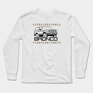 1992-1996 Ford Bronco Side, Christmas Long Sleeve T-Shirt